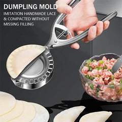 EZ Dumpling™ | Kitchen Dumpling Mold Stainless Steel Dumpling Machine Pressing Home Baking Tool Skin Press Tool Dumpling Noodle Manual Kitchen Gadgets